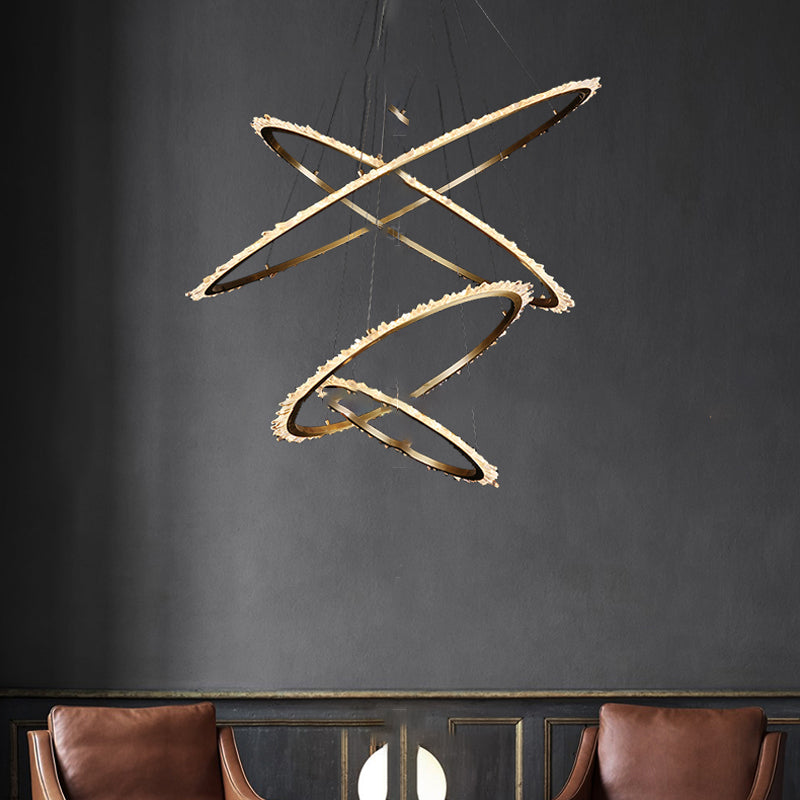 DEODORA LUX Ring Chandelier by Lampadom - side view