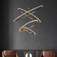 DEODORA LUX Ring Chandelier by Lampadom - side view