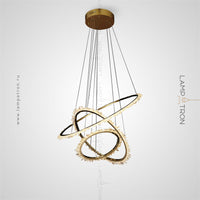 DEODORA LUX Ring Chandelier by Lampadom - ambient shot