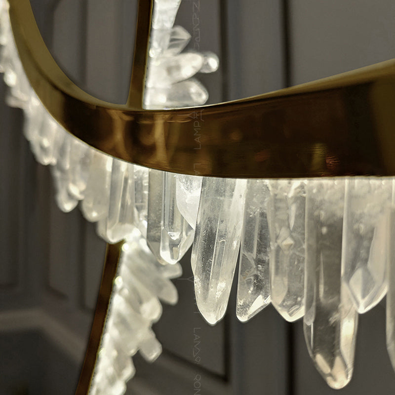 DEODORA Ring Chandelier by Lampadom - side view