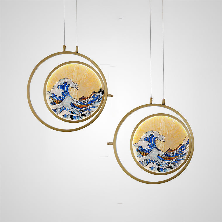 AKIRA WAVE ONE Pendant by Lampadom - detail view