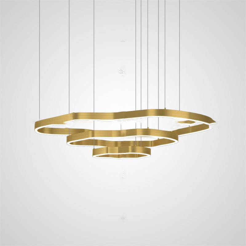 ANDANTE Ring Chandelier by Lampadom - side view