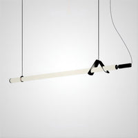 DELIA Linear Chandelier by Lampadom - close-up