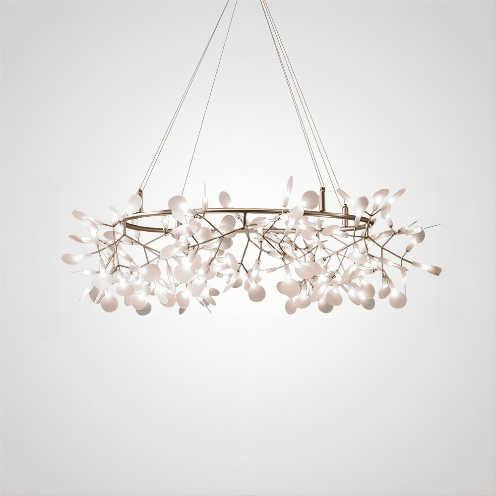 LEAVES LUX Ring Chandelier by Lampadom - ambient shot