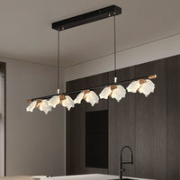 AUBREY L Linear Chandelier by Lampadom - side view