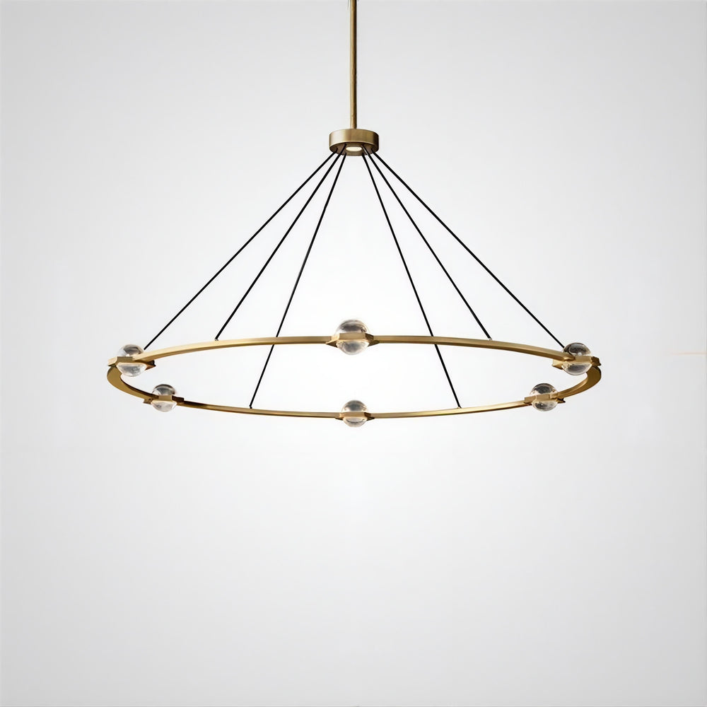 AVANT Ring Chandelier by Lampadom - close-up