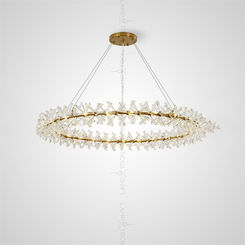 BEATRIX Ring Chandelier by Lampadom - angle view
