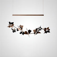 BERGAMO Linear Chandelier by Lampadom - view 28