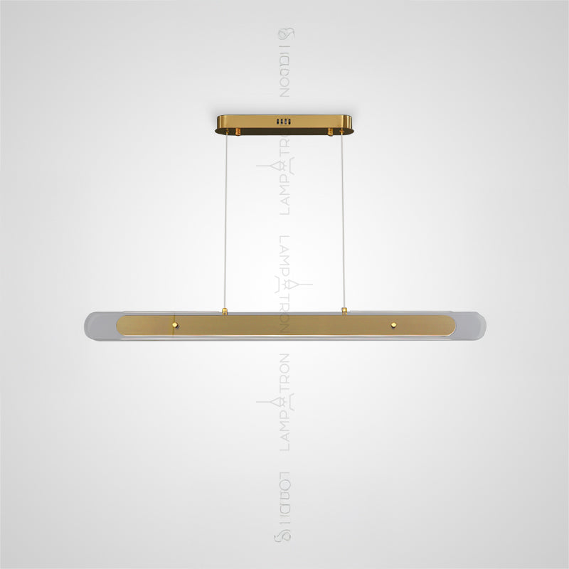 BERGDIS Linear Chandelier by Lampadom - angle view