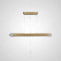 BERGDIS Linear Chandelier by Lampadom - angle view