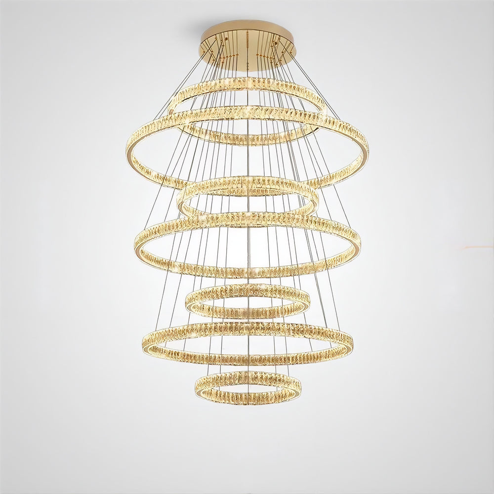 BERTOLDA B COMBO Ring Chandelier by Lampadom - close-up