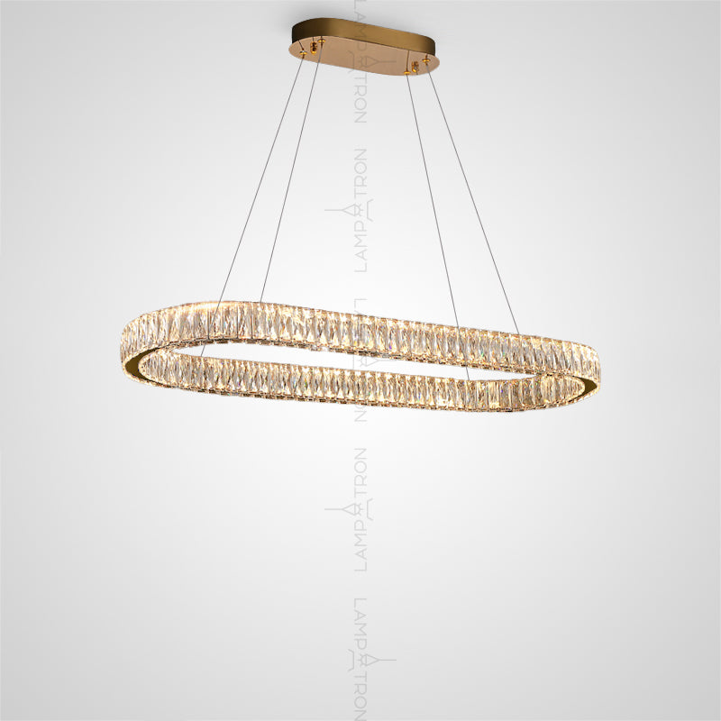 BERTOLDA B Linear Chandelier by Lampadom - view 2