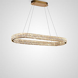 BERTOLDA B Linear Chandelier by Lampadom
