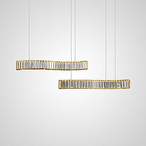 BERTOLDA Linear Chandelier by Lampadom