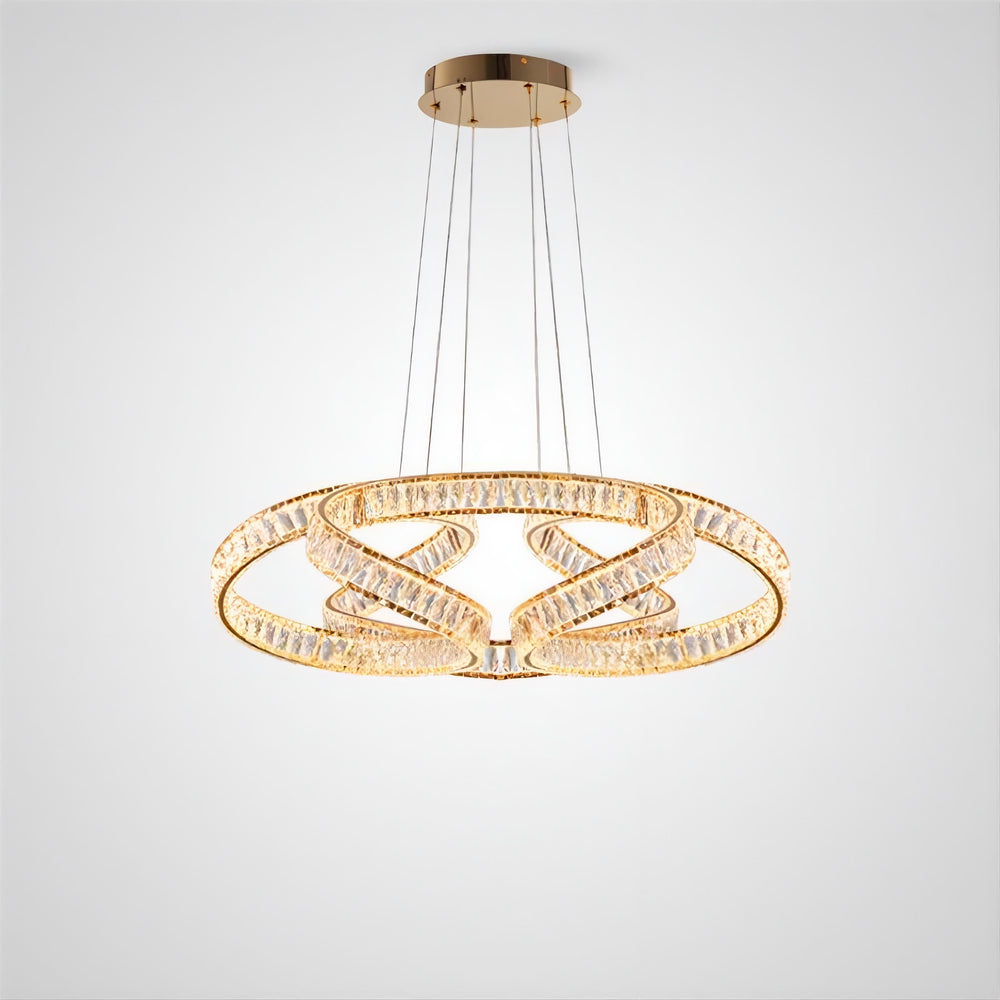 BERTOLDA COMBO Ring Chandelier by Lampadom - close-up