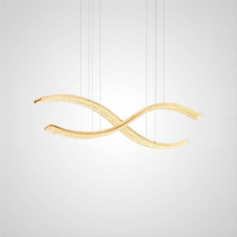 BERTOLDA X Linear Chandelier by Lampadom - close-up
