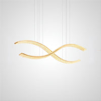 BERTOLDA X Linear Chandelier by Lampadom - close-up