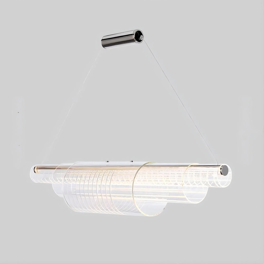 BIELLA Linear Chandelier by Lampadom - side view