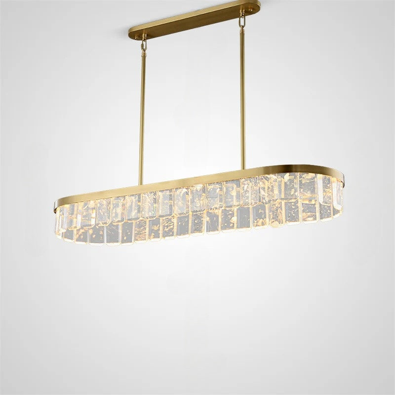 CAPELLA Linear Chandelier by Lampadom - angle view