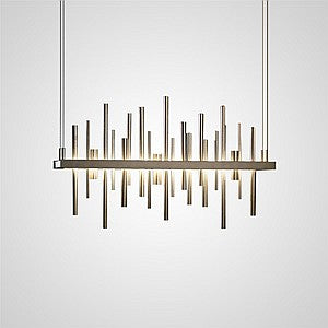 CARBON Linear Chandelier by Lampadom
