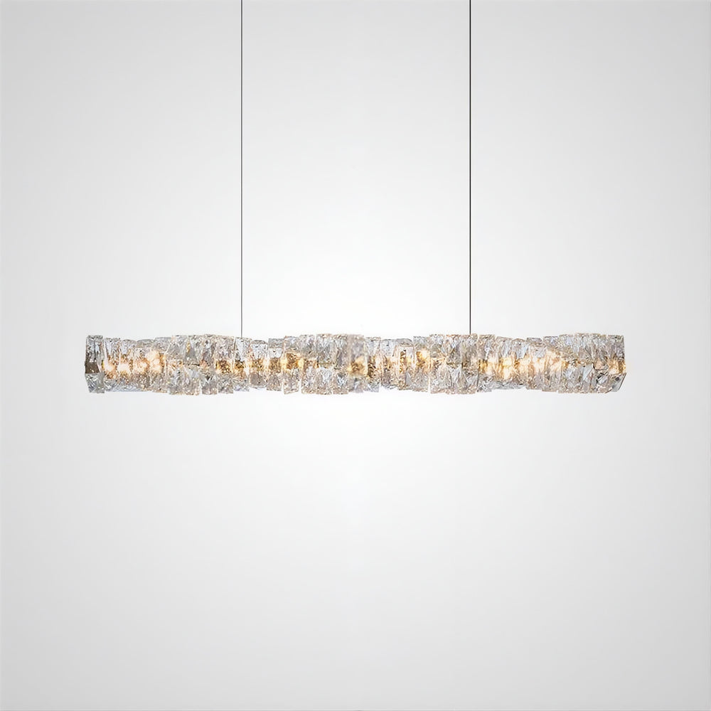 CARE Linear Chandelier by Lampadom - scale reference