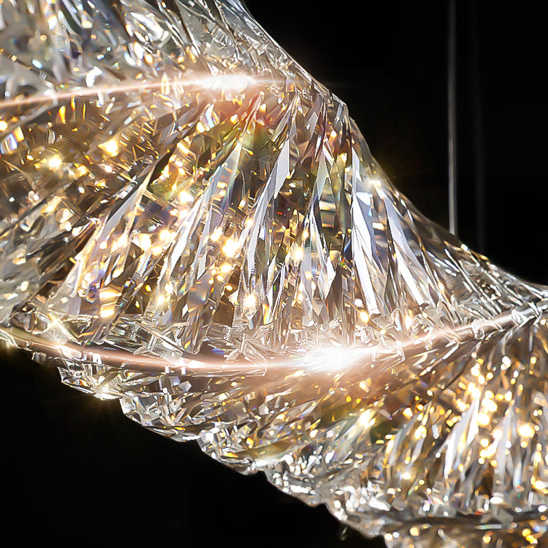 CARE Linear Chandelier by Lampadom - close-up