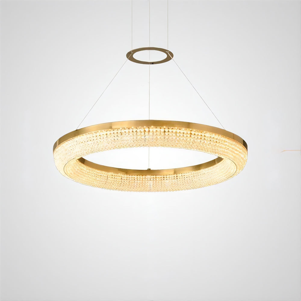 CARMEN ONE Ring Chandelier by Lampadom - close-up