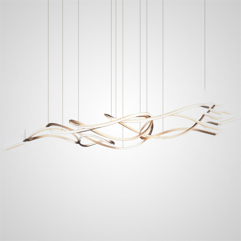 CARSTEN Linear Chandelier by Lampadom - close-up