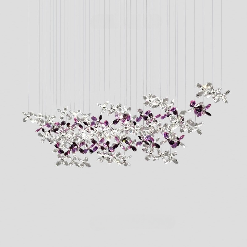 CHARA AMETHYST long chandelier by Lampadom - view 13
