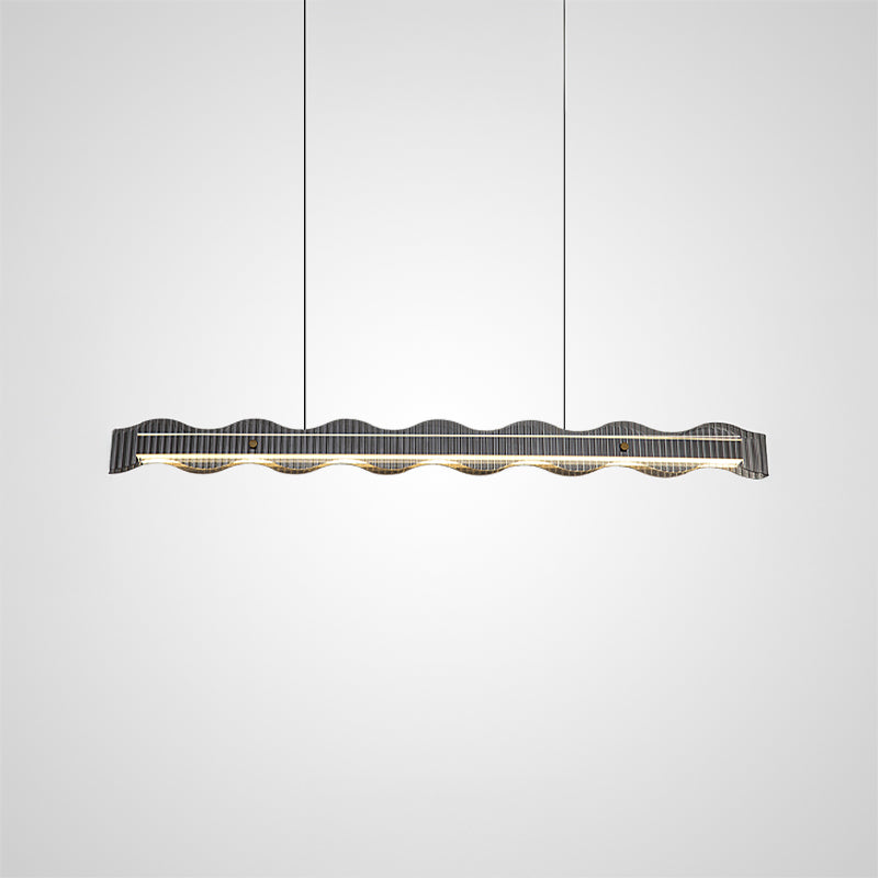 CHIFFA WAVE L Linear Chandelier by Lampadom - view 7