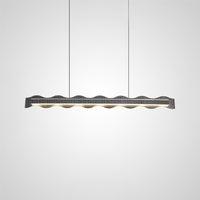 CHIFFA WAVE L Linear Chandelier by Lampadom - view 7