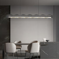 CHIFFA WAVE L Linear Chandelier by Lampadom - side view
