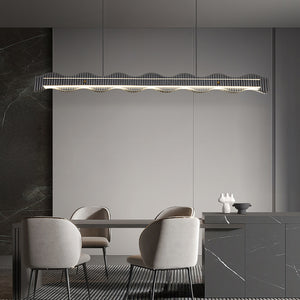 CHIFFA WAVE L Linear Chandelier by Lampadom