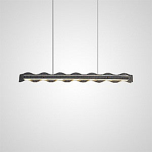 CHIFFA WAVE L Linear Chandelier by Lampadom