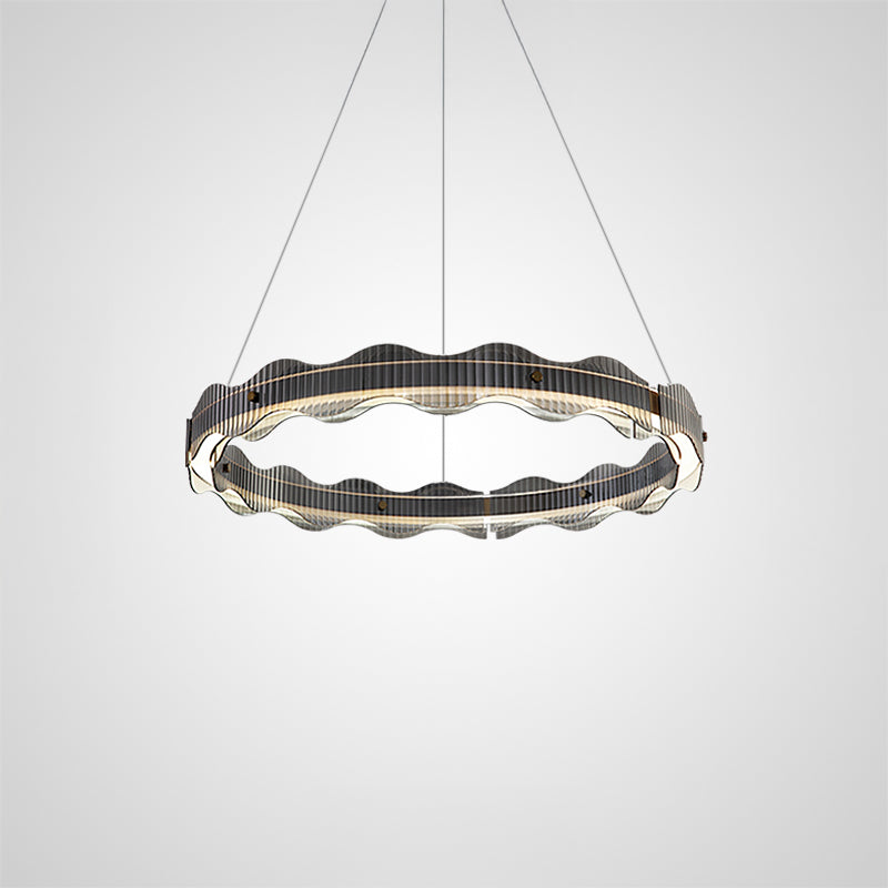 CHIFFA WAVE R Ring Chandelier by Lampadom - view 8