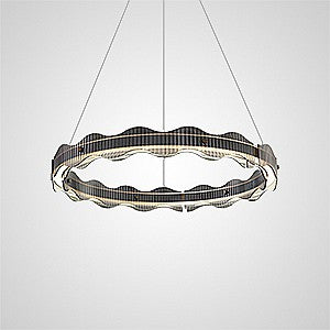 CHIFFA WAVE R Ring Chandelier by Lampadom