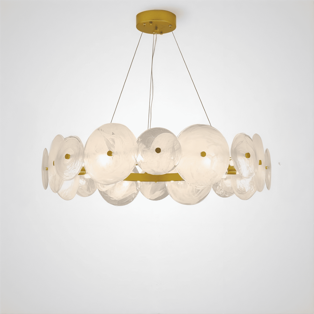 CLARA WHITE Ring Chandelier by Lampadom - view 12