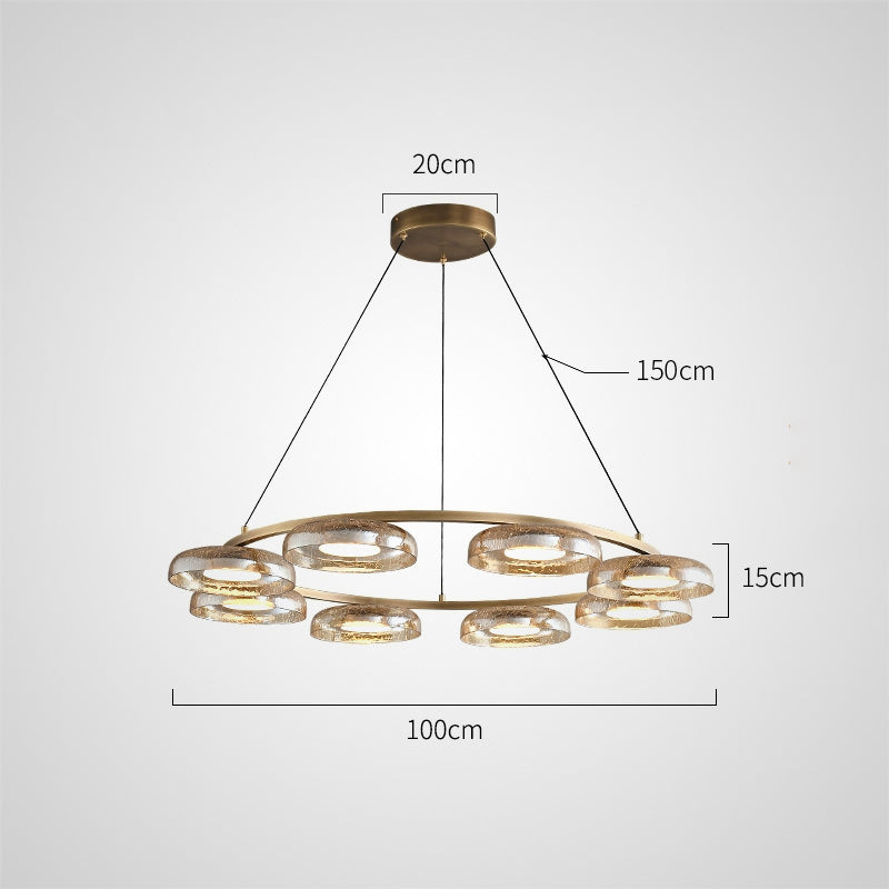 CRISPIN R Ring Chandelier by Lampadom - angle view