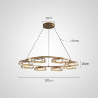 CRISPIN R Ring Chandelier by Lampadom - angle view