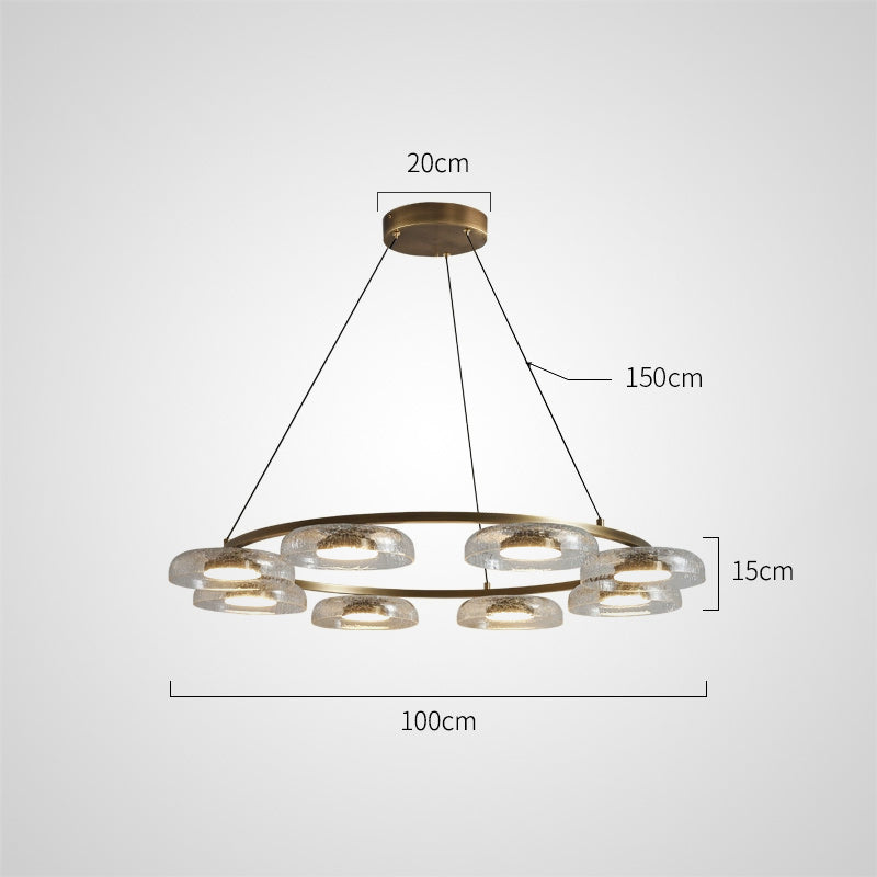 CRISPIN R Ring Chandelier by Lampadom - top view