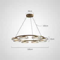 CRISPIN R Ring Chandelier by Lampadom - top view