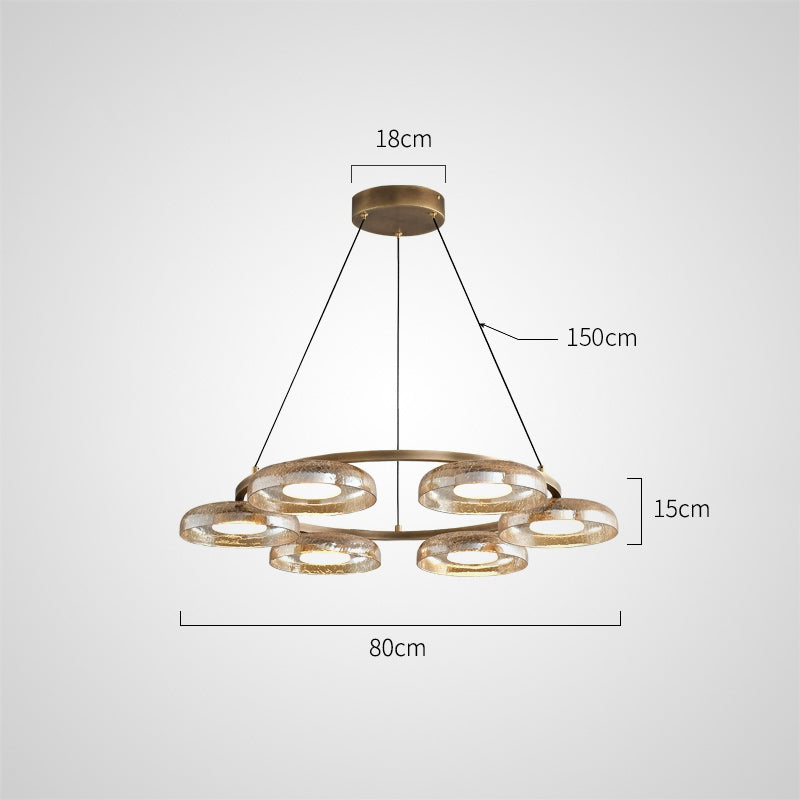 CRISPIN R Ring Chandelier by Lampadom - scale reference
