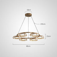 CRISPIN R Ring Chandelier by Lampadom - scale reference