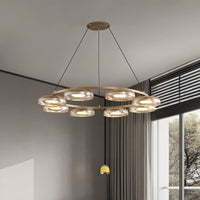 CRISPIN R Ring Chandelier by Lampadom - side view