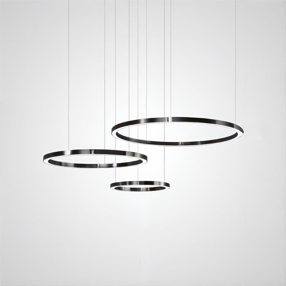 CRUISE BLACK Ring Chandelier by Lampadom - detail view