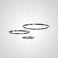 CRUISE BLACK Ring Chandelier by Lampadom - detail view