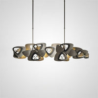 DAGMAR Linear Chandelier by Lampadom - close-up