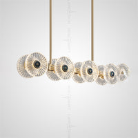 DAMIANA Linear Chandelier by Lampadom - detail view
