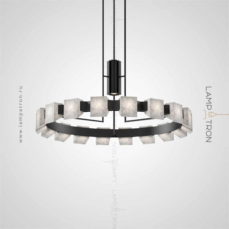 DANIA Ring Chandelier by Lampadom - close-up
