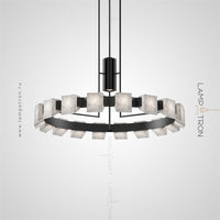DANIA Ring Chandelier by Lampadom - close-up
